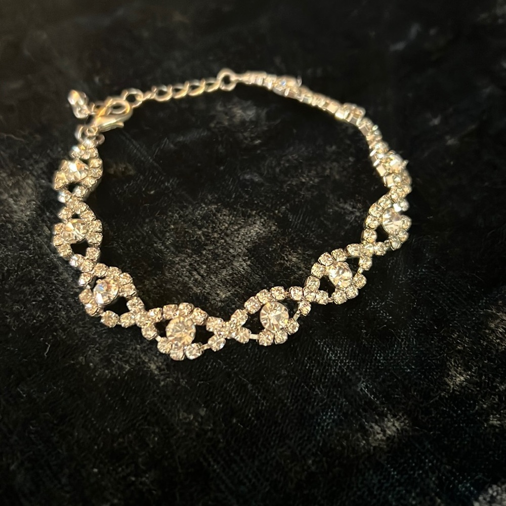 Crystal bracelet wedding prom jewelry